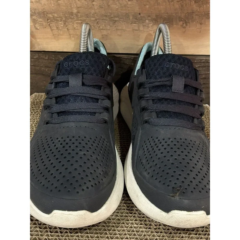 Crocs‎ LiteRide Pacer Women's Size 8 Blue Comfort Lace Up Sneakers Shoes 205234